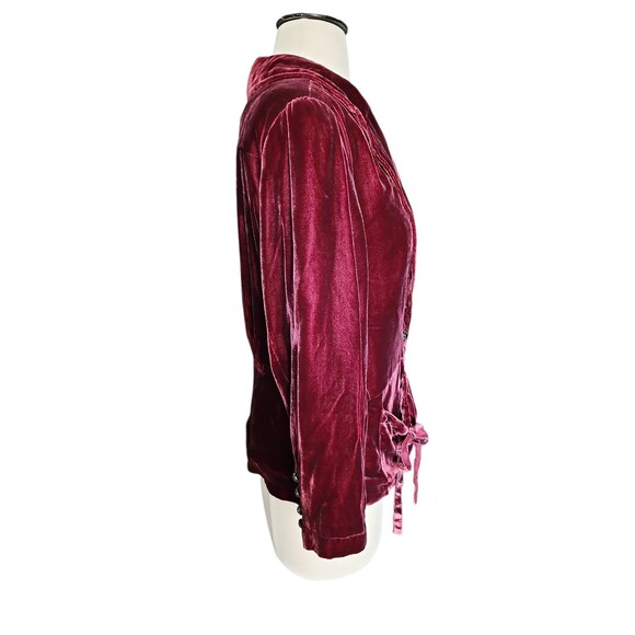 Vintage Polo Ralph Lauren Velvet Blazer Womens L Victorian Whimsigoth Steampunk - Picture 4 of 10